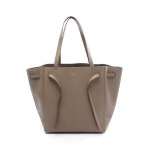 Celine Cabas Phantom Small Tote Bag, Leather, Women's, Beige